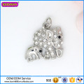 Hot Sale Crystal Jewelry Charm Night Owl Charm for Necklace# 18511